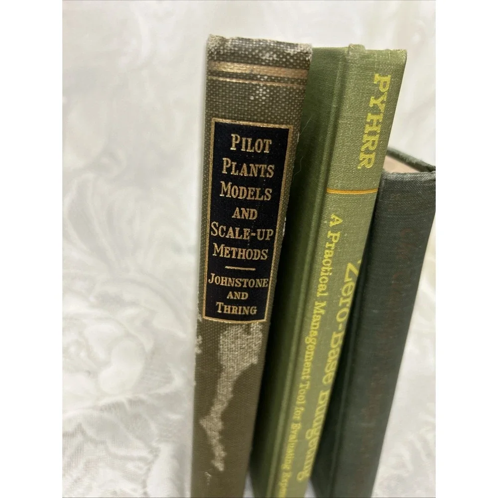 ANTIQUE BOOK Lot Of 3 Worn Display Staging Decor Shelf‎ Decorations, Educational
